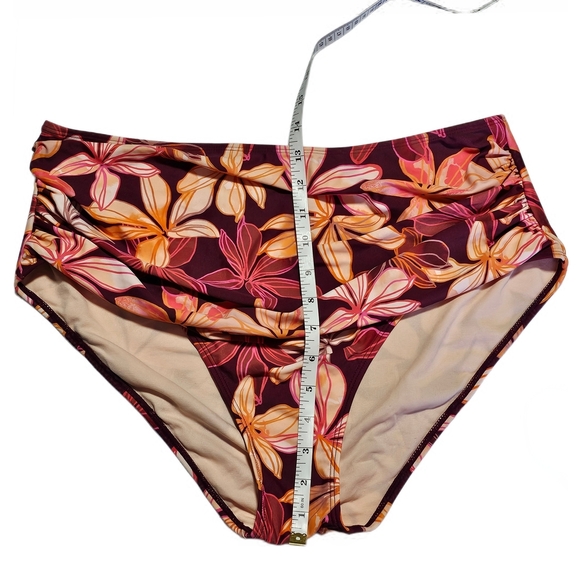 Cupshe Floral High-Waisted Bikini Bottom XL NWT - Picture 6 of 9